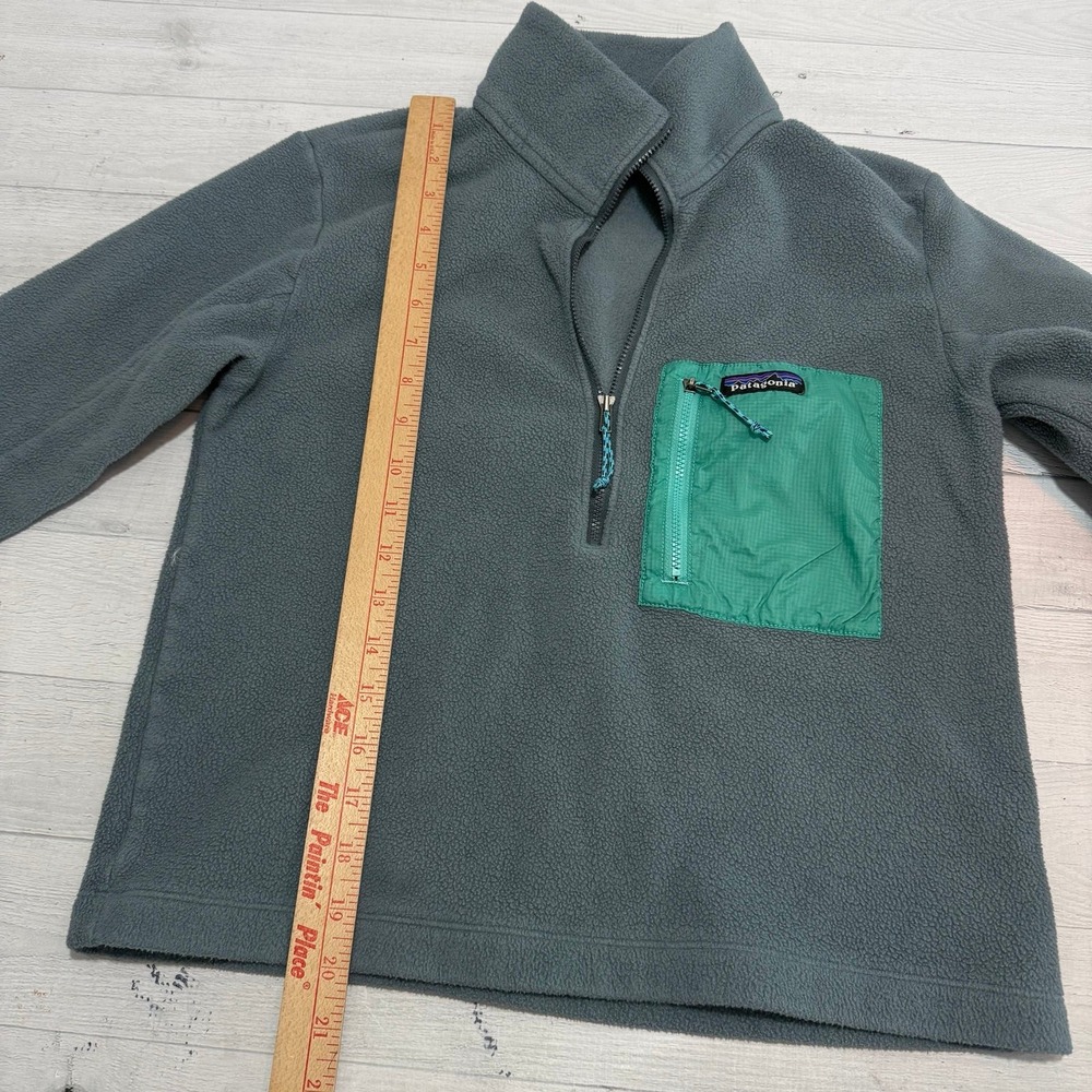 Patagonia Women's Microdini 1/2-Zip Pullover women's XS plume grey/aqua - Picture 7 of 8